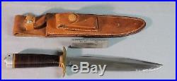 Korean War Era Randall No. 1 8 Fighter Combat Knife Heiser Scabbard 1950's