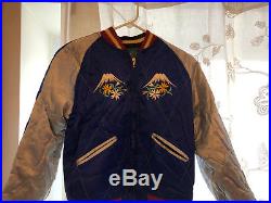 Korean War Era Satin Reversible Souvenir Jacket Eagle Original Vet estate