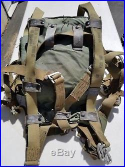 Korean War Era Seat Pack Parachute MFG Switlik/Mead 28' C-9 Dated 1953