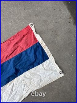 Korean War Era Serbia Flag Rare Z185