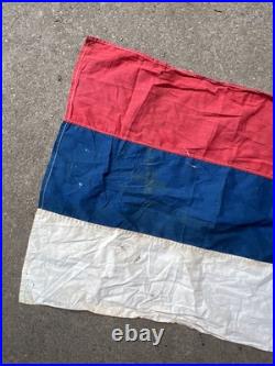 Korean War Era Serbia Flag Rare Z185