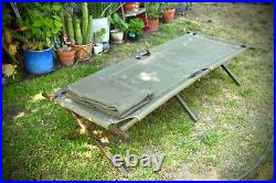 Korean War Era U. S. Army Cot, EXCELLENT Condition (Blanket Included)