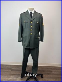 Korean War Era U. S. Army Green Shade 44 Jacket 1952 Serge-43R