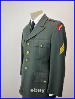 Korean War Era U. S. Army Green Shade 44 Jacket 1952 Serge-43R