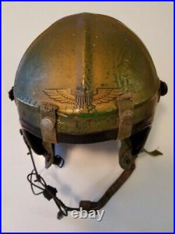 Korean War Era U. S. Navy H-4 Jet Pilot XL Flight Helmet