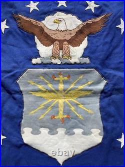 Korean War Era US Air Force Recruiting Service Banner Flag Double Sided Military