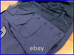 Korean War Era US Air Force USAF Blue Wool NCO Ike Jacket Service Coat Size 41LP