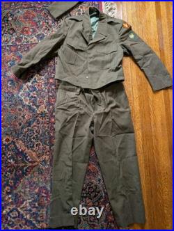 Korean War Era US Army Full Uniform With Extras, Jacket 44R, Pants 38/31