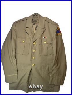 Korean War Era US Army Officer Uniform Named 2nd Lt Grant A. Mortensen 2AD