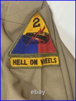 Korean War Era US Army Officer Uniform Named 2nd Lt Grant A. Mortensen 2AD