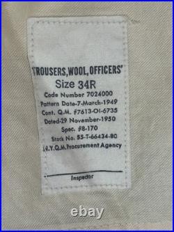 Korean War Era US Army Officer Uniform Named 2nd Lt Grant A. Mortensen 2AD