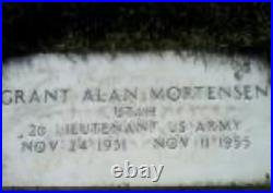 Korean War Era US Army Officer Uniform Named 2nd Lt Grant A. Mortensen 2AD