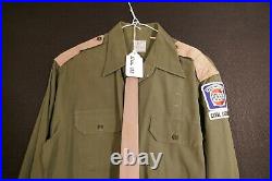 Korean War Era US Civil Defense Tulsa Oklahoma Officer Shirt and Tie Scarce Orig