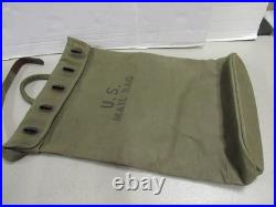 Korean War Era US Mail Bag with Locking Strap Canvas 1950 Dated Post WW2