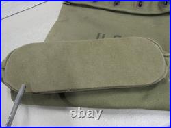 Korean War Era US Mail Bag with Locking Strap Canvas 1950 Dated Post WW2
