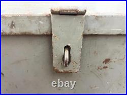 Korean War Era US Military Western Electric Co. Metal Trunk Foot Locker