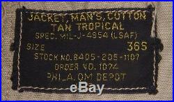 Korean War Era USAF Issue Bush Jacket Size 36S