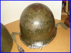 Korean War Era USMC Cover With Helmet & liner