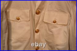 Korean War Era USMS Merchant Marine Captain's Dress White Uniform 37R & Boards
