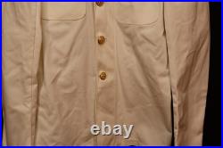 Korean War Era USMS Merchant Marine Captain's Dress White Uniform 37R & Boards