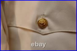 Korean War Era USMS Merchant Marine Captain's Dress White Uniform 37R & Boards