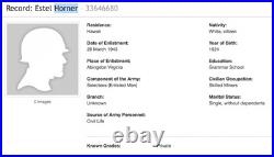 Korean War Era WAC Woman ESTEL HORNER Army Corps Tunic Jan 1951 Overseas