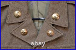 Korean War Field Jacket Wool OD Ike 1949 Artillery 24th Infantry 4th Army CPL