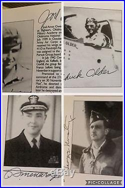 Korean War Flying Ace Lt. Guy Bordelon Estate 30+ Pilot Signatures