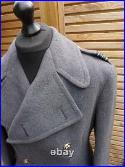 Korean War Gieves RAF Royal Air Force Officer's Wool Crombie Greatcoat Overcoat