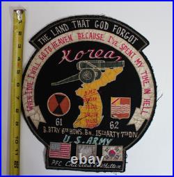 Korean War Go to Hell Patch B. BTRY 6th HOWS. BN. 15th ARTY 7th DIV 1961-1962