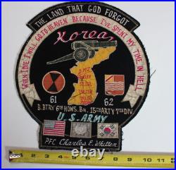 Korean War Go to Hell Patch B. BTRY 6th HOWS. BN. 15th ARTY 7th DIV 1961-1962