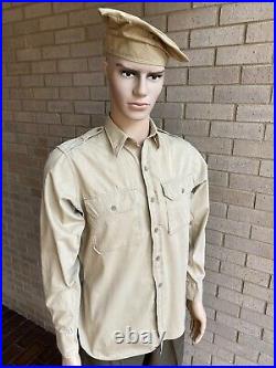 Korean War Ike Eisenhower Field Uniform with jacket, pants, shirt and berets