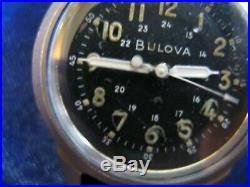 Korean War Issued Pilot's/Navigator's Wristwatch, Bulova, Model A-17A Working
