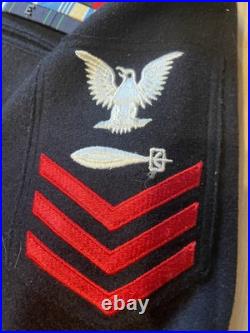 Korean War Jumper US NAVY UNIFORM Korean War Grouping Navy Jumper With Med