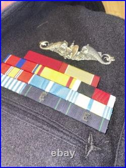 Korean War Jumper US NAVY UNIFORM Korean War Grouping Navy Jumper With Med