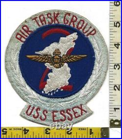 Korean War Large Atg-2 (cv- 9) Uss Essex Flight Jacket Patch Original & Unused