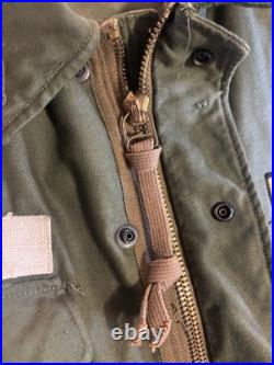 Korean War M-51 Field Jacket SPECIAL FORCES Medium Regular Excellent OG107 Patch