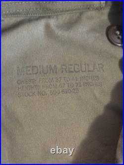 Korean War M-51 Field Jacket SPECIAL FORCES Medium Regular Excellent OG107 Patch