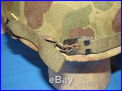 Korean War M1 M-1 USMC Marine Corps Helmet with Camo Cover
