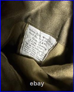 Korean War M1944 US Army Eisenhower Ike Jacket & Pants Uniform Bullion Insignia