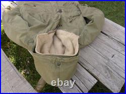 Korean War M1947 US Army USAF Parka Overcoat With Pile Liner Small, Used/Repaired