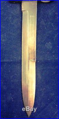Korean War, M4 Bayonet for M1 Carbine, Leather Handle, Kiffe, with M8A1 Scabbard