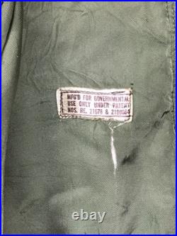 Korean War M51 Sateen Governmental USGI Trench Coat w Wool Liner Small Long