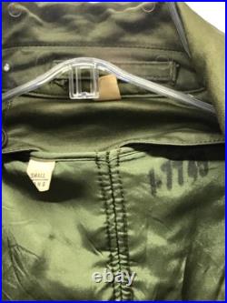 Korean War M51 Sateen Governmental USGI Trench Coat w Wool Liner Small Long
