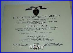 Korean War Medal grouping Documents purple heart empherma id'ed WW2 WWII