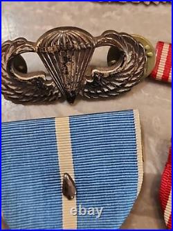 Korean War Medals+ Jump Wings +CIB/W-Star Both Sterling + Ribbons-SEE STORE