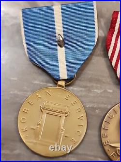 Korean War Medals+ Jump Wings +CIB/W-Star Both Sterling + Ribbons-SEE STORE