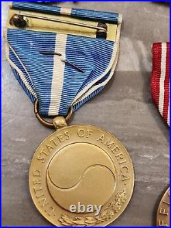 Korean War Medals+ Jump Wings +CIB/W-Star Both Sterling + Ribbons-SEE STORE