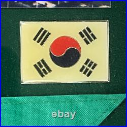 Korean War Memorabilia 55th Military Police Flag Medals Camp Page Shadow Box LG Korean War Memorabilia 55th Military Police Flag Medals Camp Page Shadow Box LG