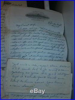 Korean War Military Navy Letters Home From US Lt. VF-62 Fighter Pilot Squadron